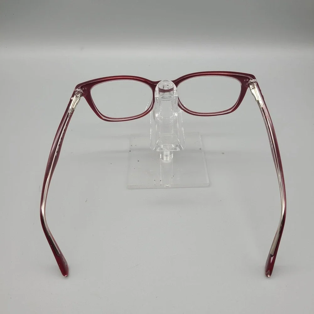 Ray-Ban RB 5285 5738 Cherry Red Clear Square Eyeglasses Frames 53-19-145